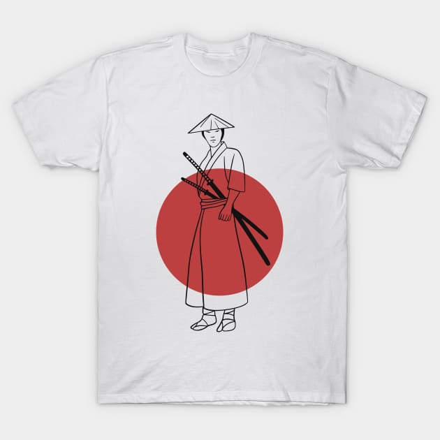 Samurai T-Shirt by Koala Tees